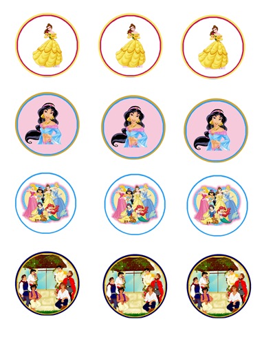 Princess Cupcake Toppers | weheartfreebies